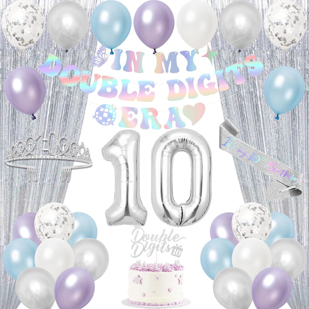 IN MY DOUBLE DIGITS ERA 10th Birthday Decorations